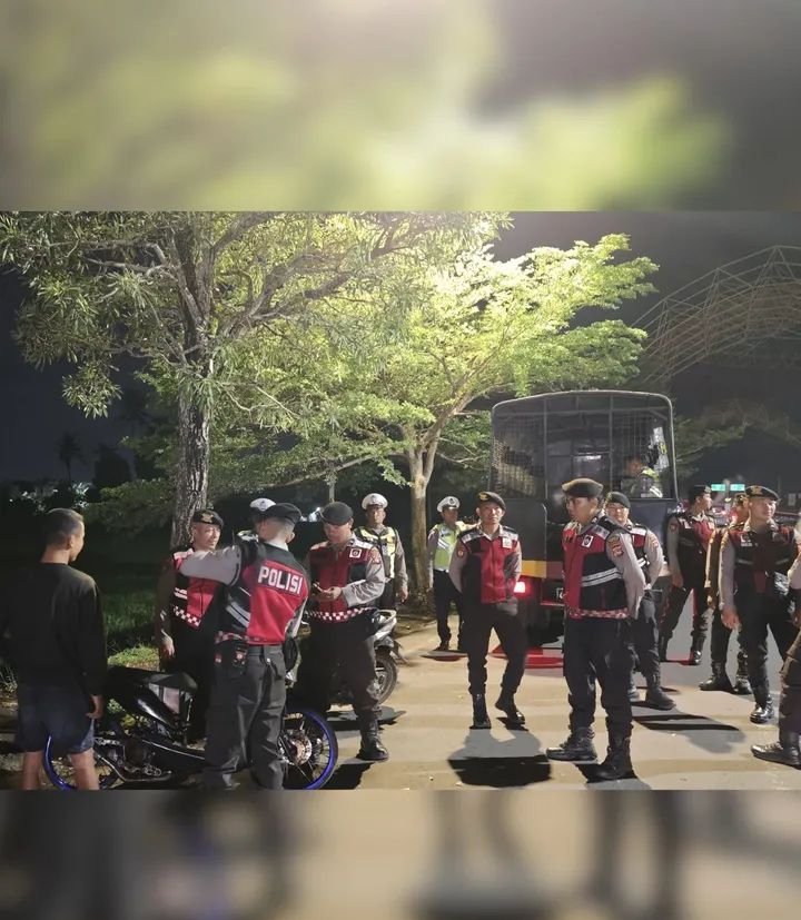 Cegah Gangguan Keamanan, Polresta Mataram Gelar Patroli Besar di Titik Rawan